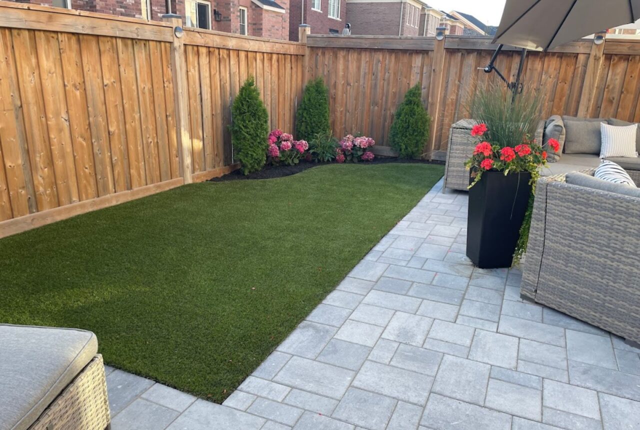 artificial grass backyard Durham Region